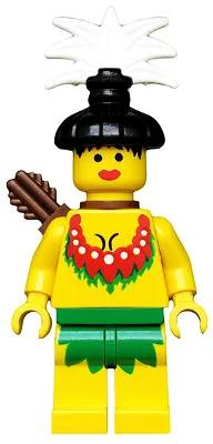 Eilandbewoner, vrouwelijk met pijlkoker