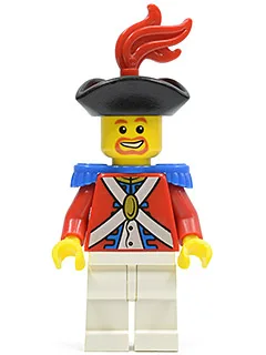 Keizerlijke Soldaat II - Officier met Rode Pluim, Bruine Baard