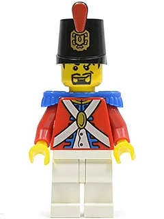 Imperial Soldier II - Bedruckter Schako-Hut, schwarzer Spitzbart