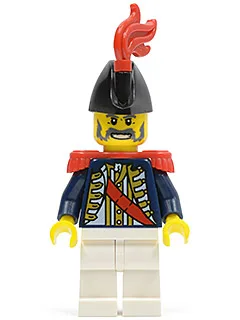 Kaiserlicher Soldat II - Gouverneur, rote Feder, rote Schulterstücke