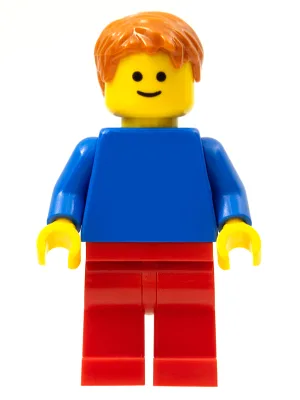 Plain Blue Torso with Blue Arms, Red Legs, Dark Orange Hair