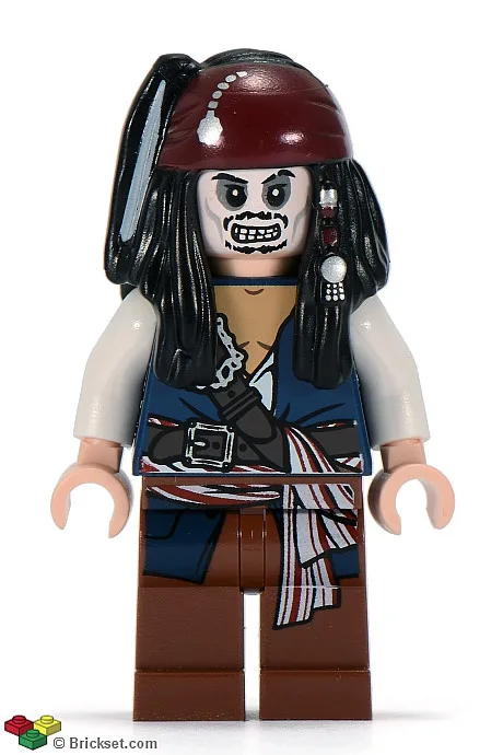 Kapitein Jack Sparrow - Skeletgezicht