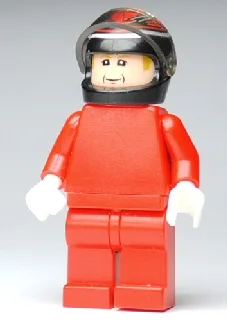 F1 Ferrari – K. Räikkönen mit schwarz bedrucktem Helm – ohne Aufkleber auf dem Oberkörper