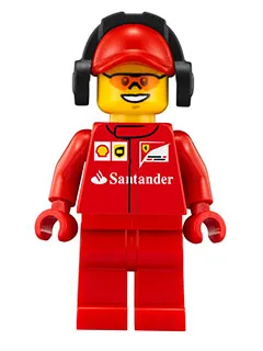 Scuderia Ferrari Team Crew Member - Male, Orange Safety Glasses