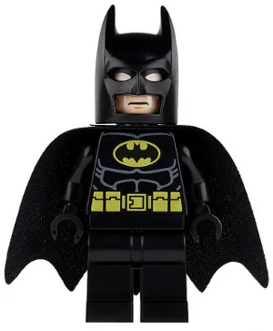 Batman – Schwarzer Anzug mit gelbem Gürtel und Wappen (Typ-1-Maske)