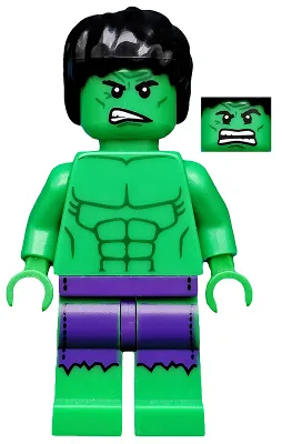 Hulk - Minifigurine, pantalon déchiré violet foncé