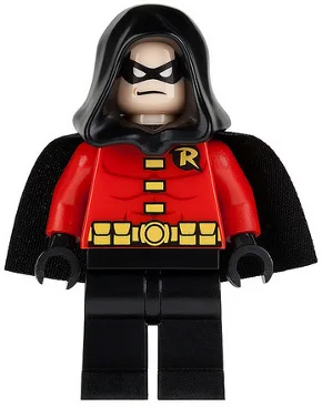Robin - Zwarte cape en capuchon