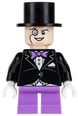 The Penguin - Medium Lavender Short Legs, Black Jacket