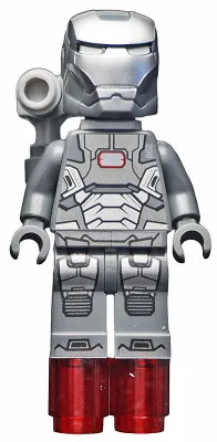 War Machine – Dunkelblaugraue und silberne Rüstung mit Rucksack