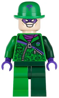 The Riddler - Green and Dark Green Zipper Outfit