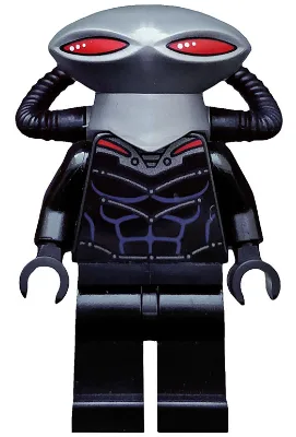 Black Manta - Flat Silver Helmet