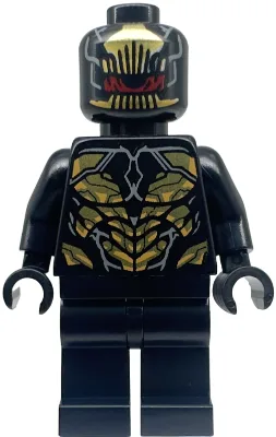 Outrider - Torso with Short Dark Bluish Gray Tips at Neck