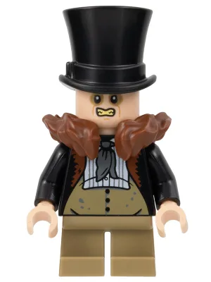 The Penguin - Reddish Brown Fur Collar, Dark Tan Waistcoat and Legs