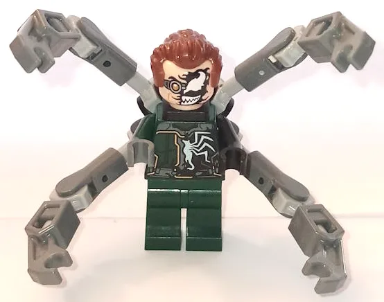 Dr. Octopus (Otto Octavius) / Doc Ock - Dark Green Suit Half Venomized, 4 Mechanical Arms