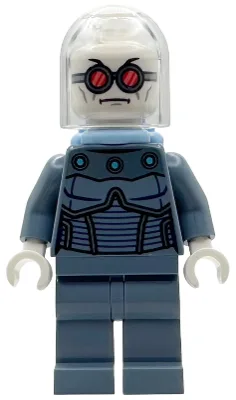 Mr. Freeze – sandblaues Outfit, hellblaue Sauerstoffflaschen