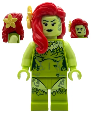 Poison Ivy – Limettengrünes Outfit, gelblich-grüne Arme, Blume