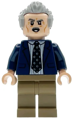 J. Jonah Jameson - Costume bleu foncé, cheveux gris clair bleuté