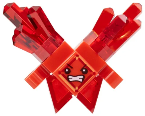Kryptomite - Red, Large Crystals, Hands