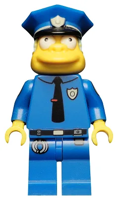 Chief Wiggum, Die Simpsons, Staffel 1 (Nur Minifigur, ohne Ständer und Zubehör)