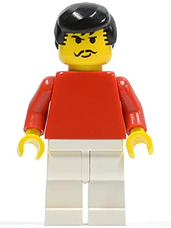Voetballer Rood/Wit Team Speler 3