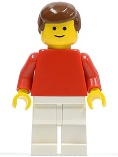 Voetballer Rood/Wit Team Speler 4