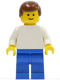 Soccer Player White/Blue Team Player 4