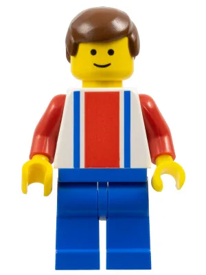 Voetballer - Rood, wit en blauw team met nummer 7 op de rug.