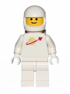 Classic Space - White with Air Tanks and Motorcycle (Standard) Helmet, Logo High on Torso (Second Reissue)