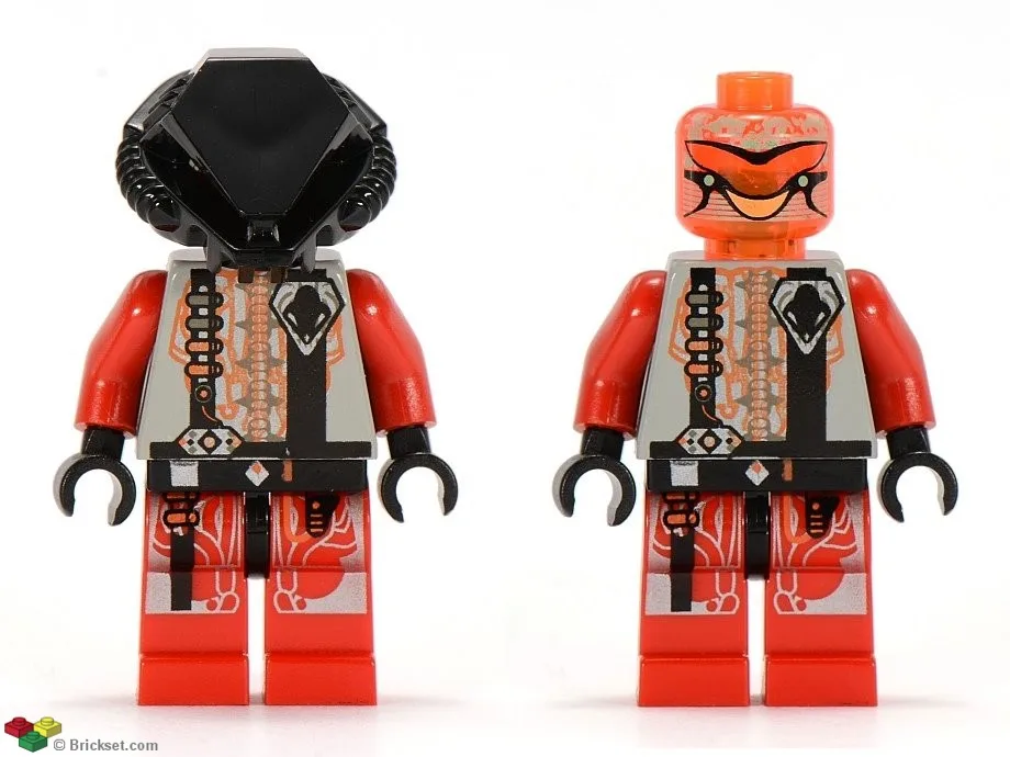 UFO Zotaxian Alien - Rode piloot met effen zwarte helm (Chamon)