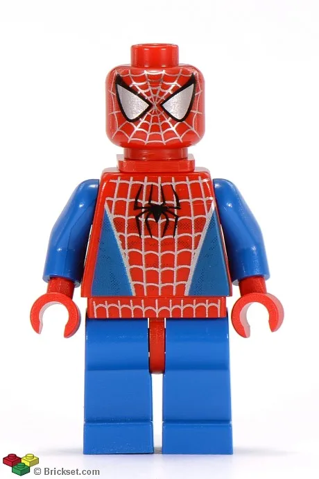 Spider-Man 1 – Blaue Arme und Beine, silbernes Spinnennetz, Halshalterung