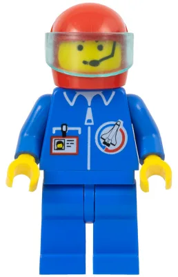 Launch Command - Crew, Red Helmet, Trans-Light Blue Visor