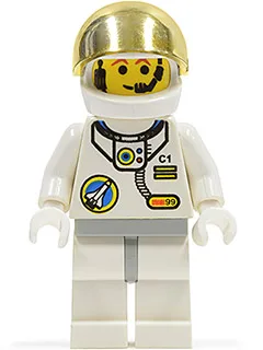 Port spatial - Astronaute C1, jambes blanches et hanches gris clair