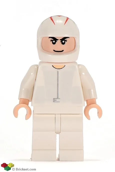 Speed Racer, weißer Rennoverall