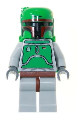 Boba Fett – Blaugrau – Dunkelrote Helm-Highlights