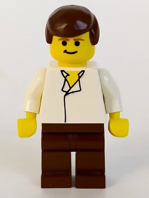 Han Solo - Wit overhemd zonder rimpels, bruine benen