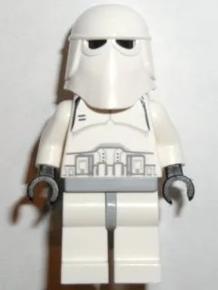 Snowtrooper, hanches gris clair bleuté, mains noires (boîte bleue Falcon)