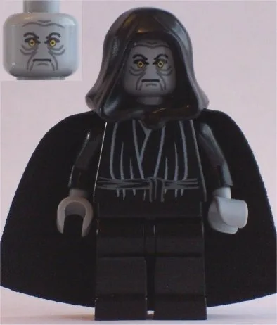 Imperator Palpatine – Hellblaugrauer Kopf, hellblaugraue Hände