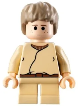 Anakin Skywalker - Jambes courtes, cheveux courts et ébouriffés, ceinture brun rougeâtre