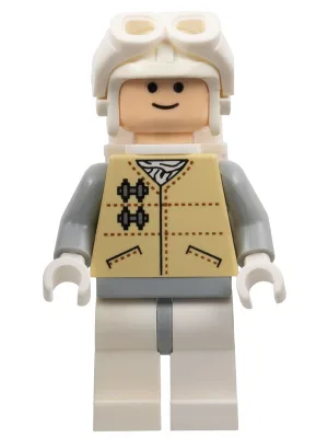 Hoth Rebel – Hellnougatfarbener Kopf, weiße Visierbrille