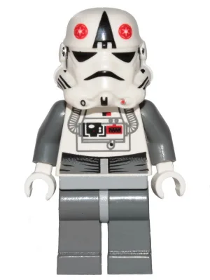 Pilote d'AT-AT - Logo impérial rouge, gris bleuâtres, tête noire, casque de Stormtrooper