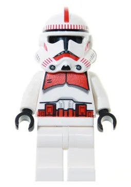 Soldat de choc clone, Garde de Coruscant (Phase 2) - Hanches blanches, tête noire