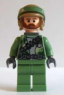 Commando rebelle d'Endor - Barbe brune, sac à dos
