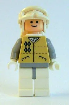 Hoth Rebel – Hellnougatfarbener Kopf, weißes Visier, Skibrille