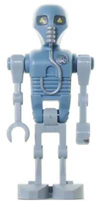 Droïde médical 2-1B - Motif à pois (bleu sable), jambes gris clair bleuté