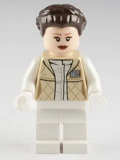 Princesse Leia - Tenue de Hoth, veste beige, cheveux tressés