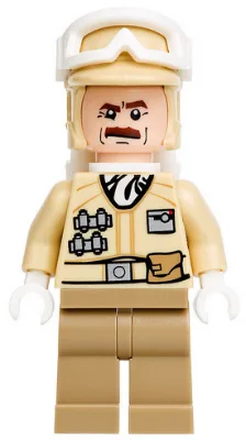 Hoth-Rebellen-Truppenuniform in Hellbraun (mit Schnurrbart)