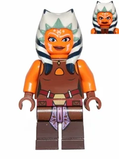 Ahsoka Tano (Padawan) - Reddish Brown Backless Vest with Necklace and Belt