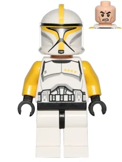 Commandant des soldats clones (Phase 1) - Bras jaunes, air renfrogné