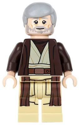 Obi-Wan Kenobi - Old, Dark Brown Hooded Coat