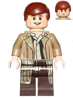Han Solo - Endor Outfit, Dark Tan Camouflage Jacket, Smooth Hair